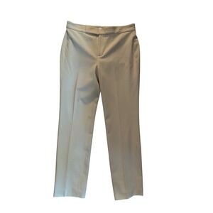 Lauren Ralph Lauren‎ Women Beige Winter white Straight Leg Dress Pants Size 2